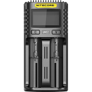 Cargador de Baterías Nitecore UMS2 - Rápido USB 2 Ranuras Cargador de Baterías Nitecore UMS2 - Rápido USB 2 Ranuras