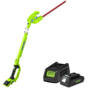 Greenworks G24PH51 Cordless 24v Long Reach Hedge Trimmer - Hedge Trimmer Greenworks G24PH51 Cordless 24v Long Reach Hedge Trimmer - Hedge Trimmer