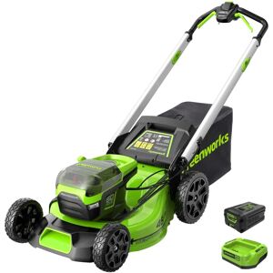 Greenworks Brushless 46cm 60V Lawn Mower - Battery & Charger - GD60LM46SPK4 Greenworks Brushless 46cm 60V Lawn Mower - Battery & Charger - GD60LM46SPK4
