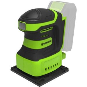 Greenworks G24SS14 Sheet Sander - 12000 RPM, Battery, Black & Green Greenworks G24SS14 Sheet Sander - 12000 RPM, Battery, Black & Green
