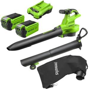 Greenworks GD40BVII - Akku Bläser Staubsauger - 40V/4Ah Greenworks GD40BVII - Akku Bläser Staubsauger - 40V/4Ah