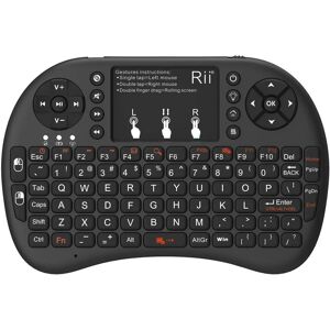 Teclado sem fio BigBuy com touchpad - Bluetooth Preto - Inglês Teclado sem fio BigBuy com touchpad - Bluetooth Preto - Inglês