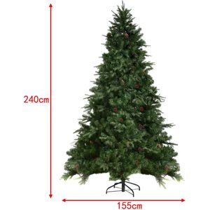 Costway Groene LED Kerstboom - Herbruikbaar Binnen/Buiten Costway Groene LED Kerstboom - Herbruikbaar Binnen/Buiten