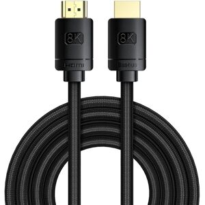Kabel HDMI Baseus 3m - obsługuje 8K, HDMI 2.1, czarny, srebrny Kabel HDMI Baseus 3m - obsługuje 8K, HDMI 2.1, czarny, srebrny