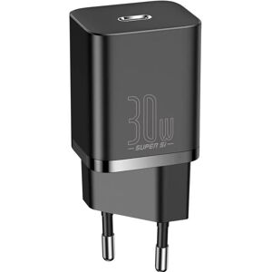 Baseus Schwarzes 30W USB-C Schnellladegerät - Universelle Kompaktstromversorgung Baseus Schwarzes 30W USB-C Schnellladegerät - Universelle Kompaktstromversorgung