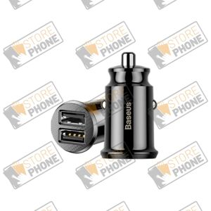 Chargeur auto Baseus USB Double - 15W - Noir - Publicité Chargeur auto Baseus USB Double - 15W - Noir - Publicité
