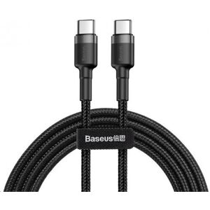 Baseus Cafule USB-C to USB-C Kaapeli - 60W, 2m, Musta Baseus Cafule USB-C to USB-C Kaapeli - 60W, 2m, Musta