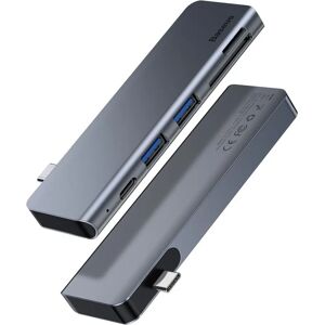 Baseus CAHUB-K0G Station d'accueil pour ordinateur portable - USB 3.2, Gris Baseus CAHUB-K0G Station d'accueil pour ordinateur portable - USB 3.2, Gris