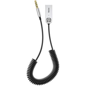 Baseus Black Wireless Bluetooth Adapter - Car AUX 3.5mm - Model BA01 Baseus Black Wireless Bluetooth Adapter - Car AUX 3.5mm - Model BA01