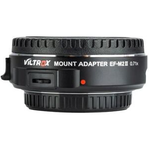 Adattatore obiettivo fotocamera Viltrox EF-M2 II - Canon EF, M4/3, 0,71x, Nero e Argento Adattatore obiettivo fotocamera Viltrox EF-M2 II - Canon EF, M4/3, 0,71x, Nero e Argento