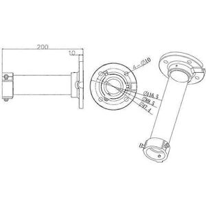 HIKVISION DS-1661Zj-P Support de montage gris - Intérieur/Extérieur - Publicité HIKVISION DS-1661Zj-P Support de montage gris - Intérieur/Extérieur - Publicité