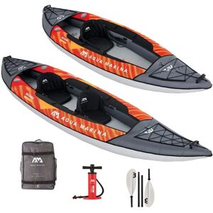 Aqua Marina Memba 390 Drop-stitch Fusion Kayak for 2 - Black/Orange Aqua Marina Memba 390 Drop-stitch Fusion Kayak for 2 - Black/Orange