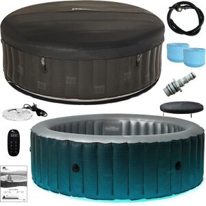 MSpa Comfort Starry Bubble Spa - Wytrzymała, LED-világítással ellátott nadmuchiwana wanna dla 6 osób MSpa Comfort Starry Bubble Spa - Wytrzymała, LED-világítással ellátott nadmuchiwana wanna dla 6 osób
