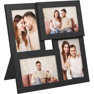 SONGMICS Black 4-Piece Photo Frame - Wall Mounted 10x15 cm SONGMICS Black 4-Piece Photo Frame - Wall Mounted 10x15 cm