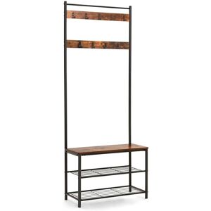 Vasagle UHSR41BX Combinazione di Archiviazione - Appendiabiti, panca, albero ingresso Vasagle UHSR41BX Combinazione di Archiviazione - Appendiabiti, panca, albero ingresso