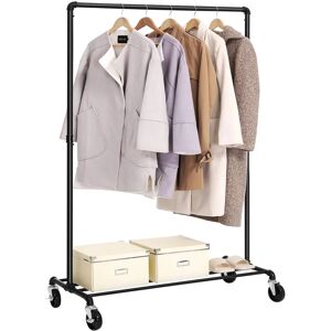 Songmics Heavy Duty Metal Clothes Rack on Wheels - 90 Kg Capacity - Industrial Style Songmics Heavy Duty Metal Clothes Rack on Wheels - 90 Kg Capacity - Industrial Style