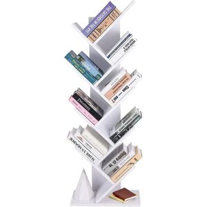 Vasagle White 8-Tier Tree Bookshelf - Shelf Vasagle White 8-Tier Tree Bookshelf - Shelf