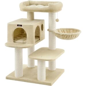 Feandrea Katzenbaum XXL - Verstellbare Einheiten, Beige - Katzentyp Feandrea Katzenbaum XXL - Verstellbare Einheiten, Beige - Katzentyp