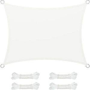 SONGMICS Weißes Wasserdichtes Gartensonnensegel - Gartenprodukt SONGMICS Weißes Wasserdichtes Gartensonnensegel - Gartenprodukt
