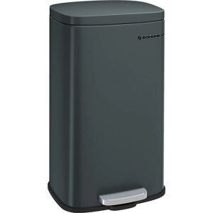 SONGMICS Smoky Grey Kitchen Pedal Trash Bin - 30L SONGMICS Smoky Grey Kitchen Pedal Trash Bin - 30L