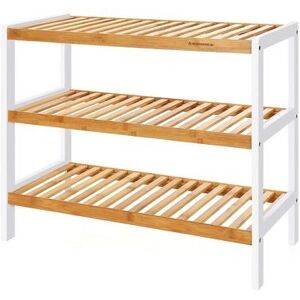 Songmics Natürlicher Bambus Schuhehalter - 3-stöckige Regale - 70 x 26 x 55cm Songmics Natürlicher Bambus Schuhehalter - 3-stöckige Regale - 70 x 26 x 55cm