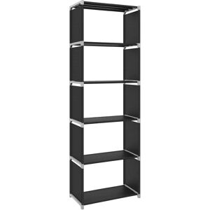 SONGMICS Black 5-Tier Metal Bookcase - Storage Shelf for Home & Office SONGMICS Black 5-Tier Metal Bookcase - Storage Shelf for Home & Office