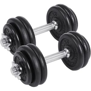 SONGMICS Verstelbare gietijzeren dumbbell set 30kg - Dumbbell Set SONGMICS Verstelbare gietijzeren dumbbell set 30kg - Dumbbell Set