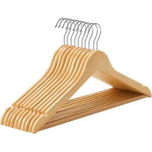Songmics Natural Wooden Coat Hangers - 10pcs Songmics Natural Wooden Coat Hangers - 10pcs
