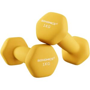 Pricenet Yellow Neoprene Dumbbells - Non-slip, space-saving - Dumbbells Pricenet Yellow Neoprene Dumbbells - Non-slip, space-saving - Dumbbells