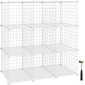 SONGMICS White Metal Storage Cubes - Storage Cube/Organizer SONGMICS White Metal Storage Cubes - Storage Cube/Organizer