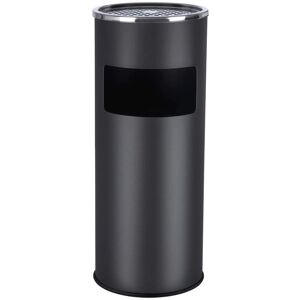 SONGMICS Poubelle cendrier noir extérieur - 30L Acier - Publicité SONGMICS Poubelle cendrier noir extérieur - 30L Acier - Publicité