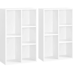 VASAGLE White 5-Grid Bookshelf - Bookshelf VASAGLE White 5-Grid Bookshelf - Bookshelf