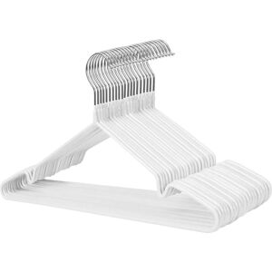 SONGMICS White Metal Coat Hanger Set - Space-saving, Non-slip, 20 Pack SONGMICS White Metal Coat Hanger Set - Space-saving, Non-slip, 20 Pack