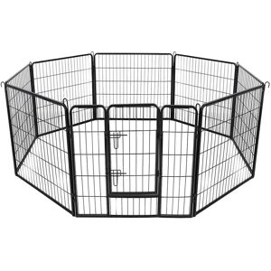 Pricenet Durable Metal Dog Crate - Indoor Outdoor Use, 80x80cm Pricenet Durable Metal Dog Crate - Indoor Outdoor Use, 80x80cm