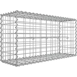 Gabbione in acciaio zincato SONGMICS 100x50x30cm Gabbione in acciaio zincato SONGMICS 100x50x30cm
