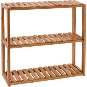 SONGMICS Bamboo Bathroom Shelf - Adjustable, Wall or Floor Mount - 60x15x54 cm SONGMICS Bamboo Bathroom Shelf - Adjustable, Wall or Floor Mount - 60x15x54 cm