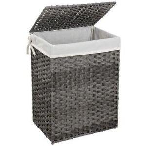 Songmics LCB51WG Grey Laundry Basket - Handwoven, 90L Waterproof Songmics LCB51WG Grey Laundry Basket - Handwoven, 90L Waterproof