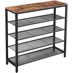 Vasagle Schuhregal - Rustikale Braune Netzregale - Schuhorganizer - Eingangsmöbel Vasagle Schuhregal - Rustikale Braune Netzregale - Schuhorganizer - Eingangsmöbel