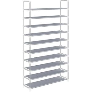 SONGMICS Shoe Rack 10-Tier, Fits 50 Pairs, Easy Assembly - Shoe Storage SONGMICS Shoe Rack 10-Tier, Fits 50 Pairs, Easy Assembly - Shoe Storage