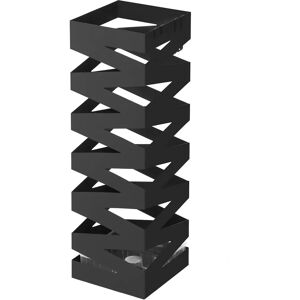 Songmics Black Square Umbrella Stand with Hooks and Drip Tray - Umbrella Stand Songmics Black Square Umbrella Stand with Hooks and Drip Tray - Umbrella Stand