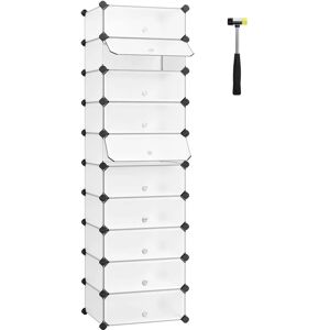 SONGMICS Shoe Rack 10 Tiers Plastic Closet Storage Shelf - Shoe Organizer SONGMICS Shoe Rack 10 Tiers Plastic Closet Storage Shelf - Shoe Organizer