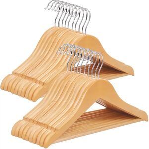SONGMICS Natural Wooden Kids Hangers Set 20, 35cm - Children's Clothing Organizer SONGMICS Natural Wooden Kids Hangers Set 20, 35cm - Children's Clothing Organizer