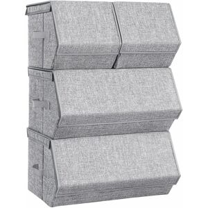 Conjunto de 4 unidades de armazenamento Songmics - Cinza Conjunto de 4 unidades de armazenamento Songmics - Cinza