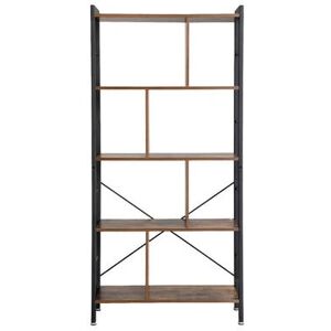 VASAGLE 4-Tier Bookshelf - Rustic Brown Storage Shelf VASAGLE 4-Tier Bookshelf - Rustic Brown Storage Shelf