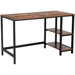 Scrivania per computer industriale VASAGLE con mensole Scrivania per computer industriale VASAGLE con mensole