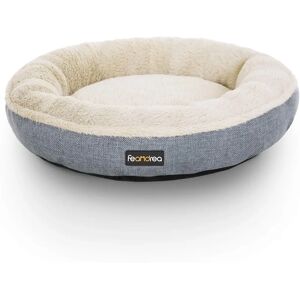 FEANDREA Dog Bed Model PGW55G - Round Grey Fabric 55cm FEANDREA Dog Bed Model PGW55G - Round Grey Fabric 55cm