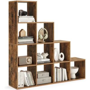 VASAGLE Bookcase with 10 Cubes - Rustic Brown - Room Divider VASAGLE Bookcase with 10 Cubes - Rustic Brown - Room Divider