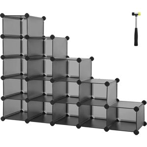 SONGMICS Grey 16 Cubes Storage Organizer - Storage Organizer SONGMICS Grey 16 Cubes Storage Organizer - Storage Organizer