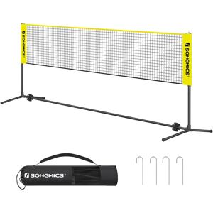 SONGMICS Yellow 4m Portable Badminton Tennis Net - Badminton, Tennis, Volleyball SONGMICS Yellow 4m Portable Badminton Tennis Net - Badminton, Tennis, Volleyball