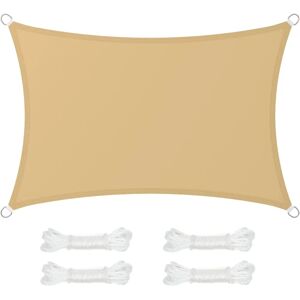 SONGMICS Guarda-sol hidrofugo, areia, 2x3 m SONGMICS Guarda-sol hidrofugo, areia, 2x3 m
